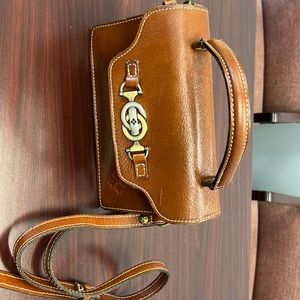 Leather shoulder purse